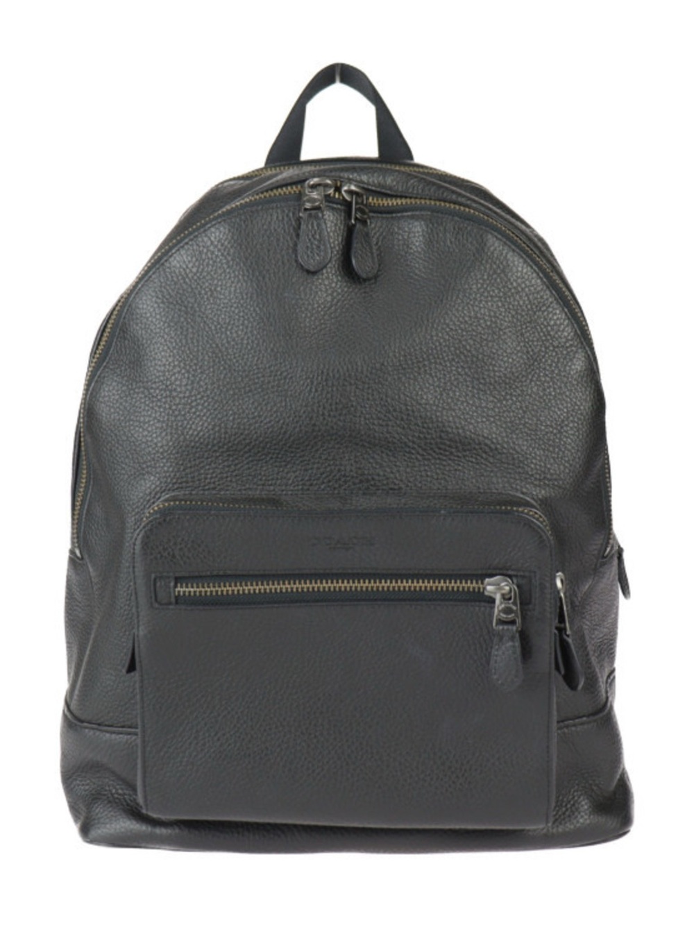Coach West F23247 daypack pebbled leather black backpack LIKE NEW condition